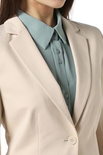 Van Heusen Women's Blazer (VWKZFRGF829520_Beige