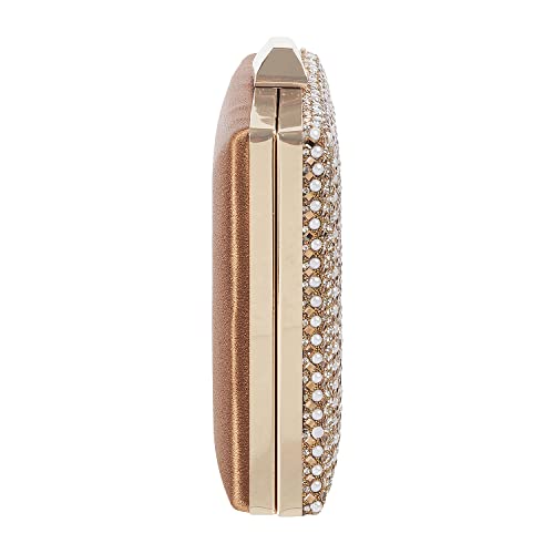 Mochi Womens Synthetic Antic Gold Clutch (One Size)
