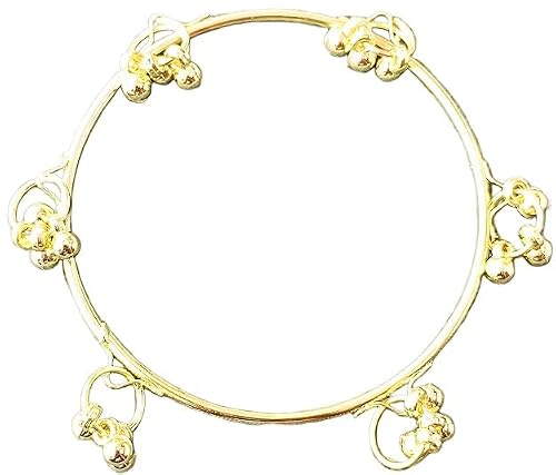 JPS Plain and Glossy Finished Raindrop Glass Bangles Set for Women & Girls | Traditional Ethnic Chudi for Wedding, Party & Regular- Set of 12 Pcs of One Colour | Wedding Special (Kashmiri Ghungroo (8 Pcs Only), 2-8)