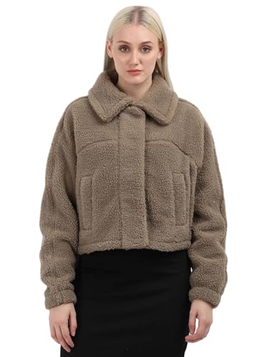 Calvin Klein Jeans Women's A-Line Coat (J224590PAV_Brindle