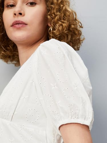 Max Women Schifilli Midi Dress, Off White, L