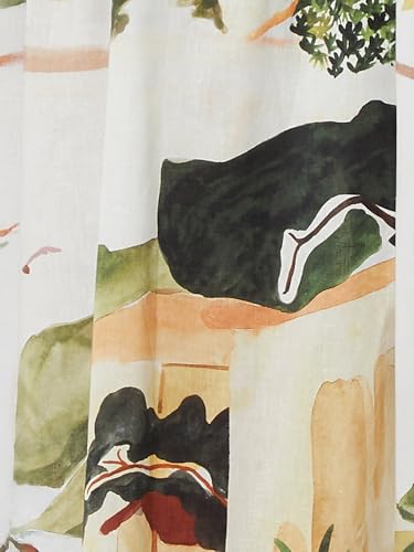 Max Kalki X Max Women Printed Midi Dress (White_XL)