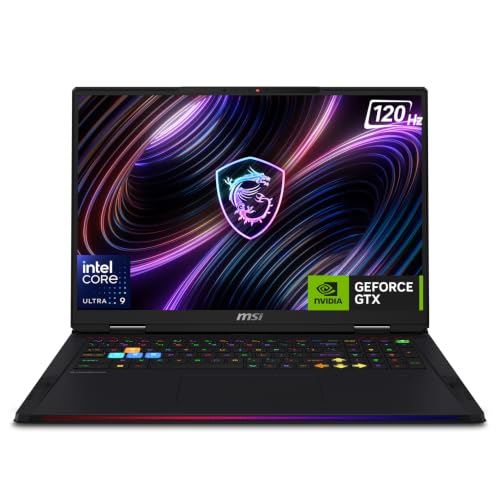 MSI Raider 18 Max HX, Intel 2nd Series. Core Ultra 9 290HX, 46CM UHD+ 120Hz Gaming Laptop (32GB/2TB NVMe SSD/Windows 11 Home/NVIDIA GeForce RTX 5080, GDDR7 16GB/Core Black/3.6Kg) A2WI-1257IN