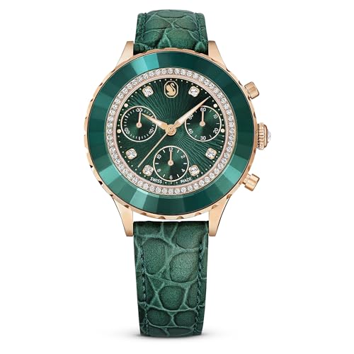 Swarovski Octea Chrono Watch, Green, Modern