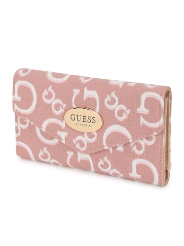 Guess Women's Pink Printed Wallet| Ladies Purse Handbags | Gift For Ladies