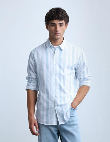 Vertical Striped Slim Fit Shirt