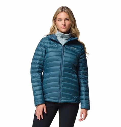 Columbia Women Teal OmniShield Corelite Down Jacket, 2XL