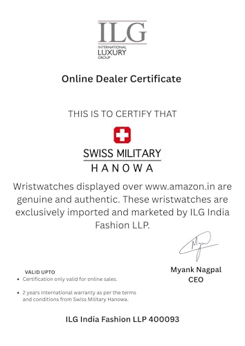 Swiss Military by Chrono Men Blue Band HANOWA Analog Black Dial Watch-05-4347.13.04.001