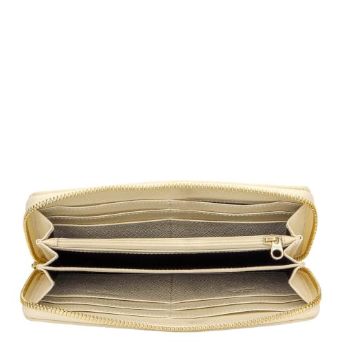 Da Milano Premium Leather Wallet for Women | Multi Compartment Travel Wallet - Marshmallow White