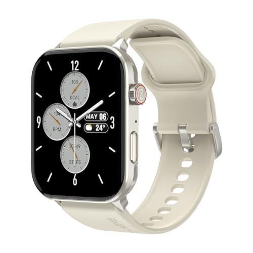 Noise Icon 5 Smartwatch with AI Watch Faces & AI Search, 1.95” AMOLED Display, 10 Days Battery, Bluetooth Calling, 100+ Sports Modes, IP68 (Starlight Gold)