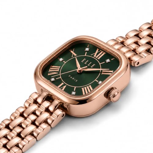 ELLE Women's Watch Cherie Green Square Dial EL-CH-GRN