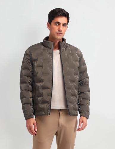 Arrow New York Men's A-Line Coat (ANAIJK4608_Brown