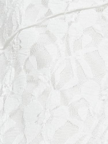 Max Women Lace A-line Midi Skirt(Off White_S)