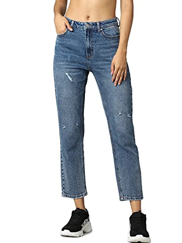 ONLY Straight-Fit Jeans (219894001_Dark Medium Blue Denim_26/32)