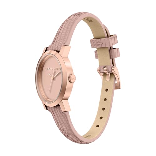 Michael Kors Maude Pink Quartz Leather Watch MK7587