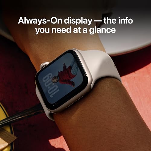 Apple Watch SE 3 GPS + Cellular 40mm Starlight Aluminium Case with Starlight Sport Band - M/L
