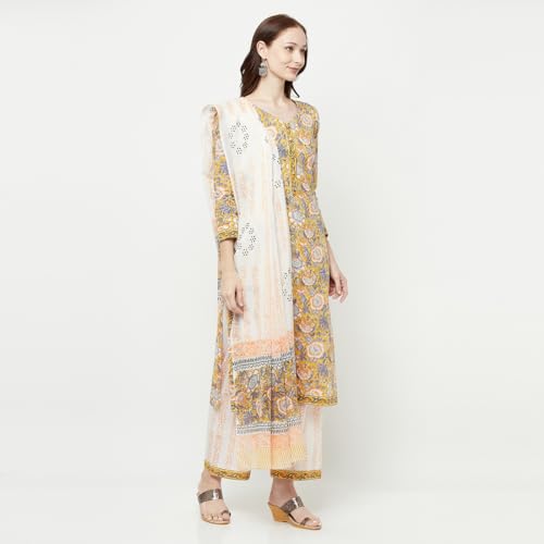 AFSA Women Summer Collection Cotton Printed Unstitched Dress Material With Dupatta