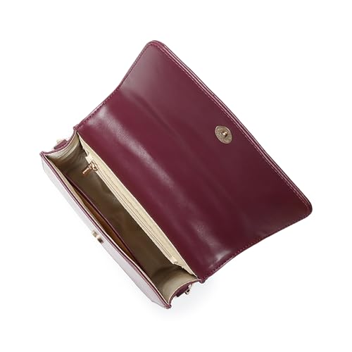 Fastrack Pop Sling | Faux-Leather Women’s Handbag | Hardware with Chain Strap, Magnetic Closure & Smart Organised Compartment