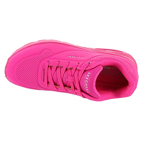 Skechers Women's Uno - Stand On Air Sneaker, Hot Pink, 9.5