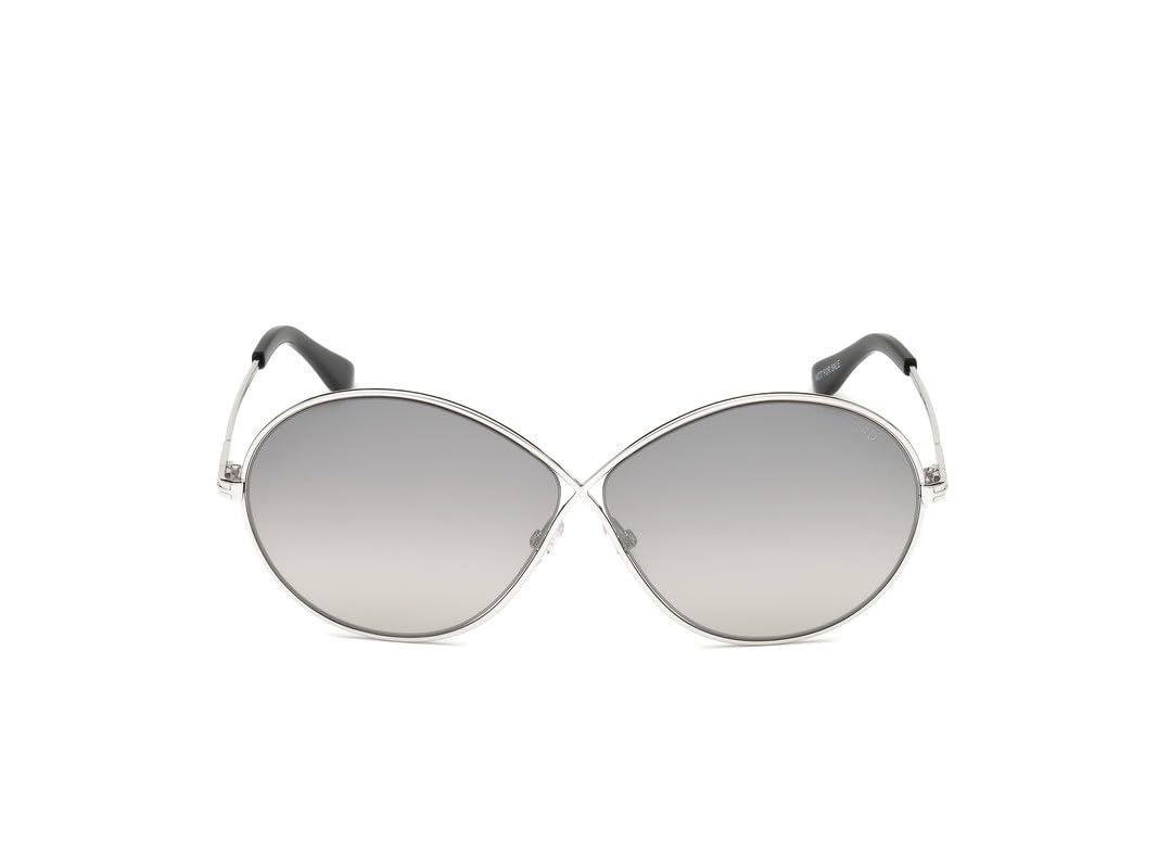 Tom Ford FT0564 18C Shiny Rhodium Rania Round Sunglasses Lens Category 2 Lens M