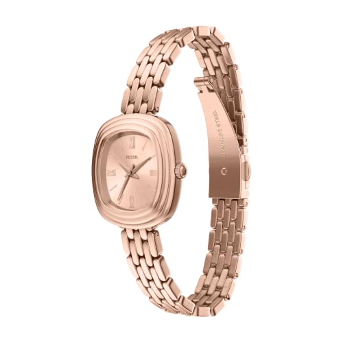 Fossil Genevive Rose Gold Quartz Stainless Steel Watch ES5507
