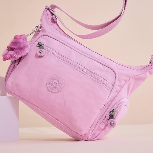 Kipling Women's Gabbie S Crossbody Bags, Blooming Pink, 11.5''L x 8.75''H x 6.5''D