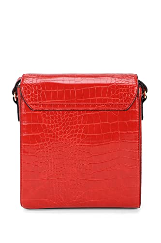 Van Heusen Women Red Textured Casual Sling Bag