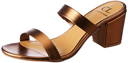 Carlton London womens CLL-6262 BRONZE Heel Sandal - 3 UK (CLL-6262)