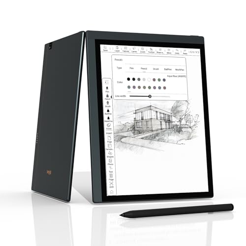 Bigme 10.3 Inch Color E-Ink Reading and Writing Tablet, 5.5mm Thickness Note Taking ePaper Tablet, 8GB RAM + 256GB ROM, Touch Screen with 5MP Camera