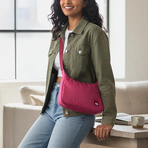 DailyObjects Women and Girls Cardinal Love March Crossbody Sling Bag / | Single Spacious Compartment | Slip Pocket|Wide & Adjustable Shoulder Strap| Leather Puller | Stylish Regular, Pink
