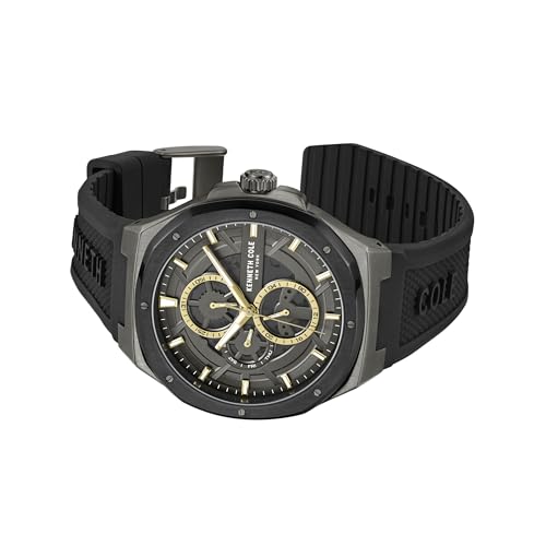 Kenneth Cole Multifunction Grey Dial Silicone Strap Watch for Men