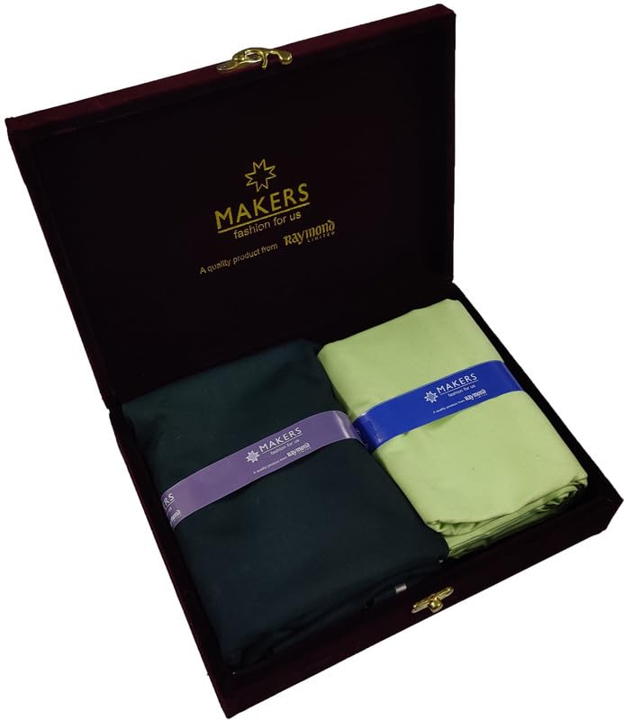 Raymond Fabrics Men's Cotton Shirt and Trouser Unstitched Fabric Set - Velvet Gift Pack (Multicolour_Free Size) 16
