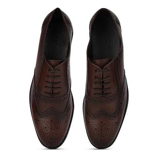 Woodland Men's Brown Softy Crust Formal Shoes-7 UK (41EURO) (GF 4657022)