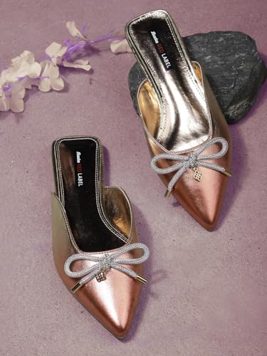 Bata Women's Ballerina Stylish Comfortable Everyday Flats for AllDay Wear Gold