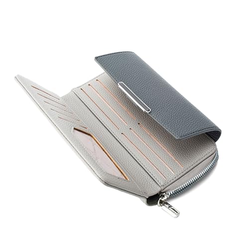 Lino Perros Men Faux Leather Avril Dual Tone Daily Grey Wallet