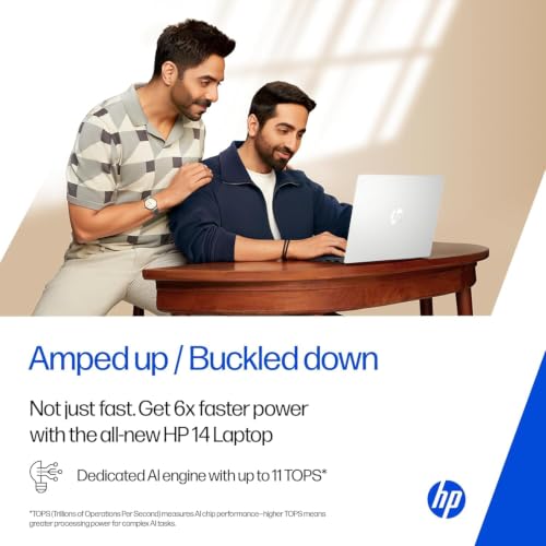 HP 14 Laptop, Intel Core Ultra 7 155H (16GB DDR5, 512GB SSD) FHD, Anti-Glare, Micro-Edge, 14''/35.6cm, Win11, M365 Basic(1yr)* Office24, Silver, 1.4kg, EP1151TU, Backlit, HD Camera w/Shutter
