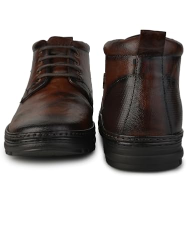 CONWAY Leather Tan Casual Boots for Men