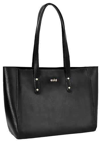 eske Alika Genuine Leather Tote Bags for Women | Premium Women's Shoulder Bag | Office, Work, Travel | Spacious