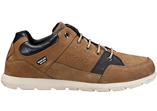Woodland Men's Tobacco Leather Casuals 9 UK/India (43 EU)-(OGC 2996118)
