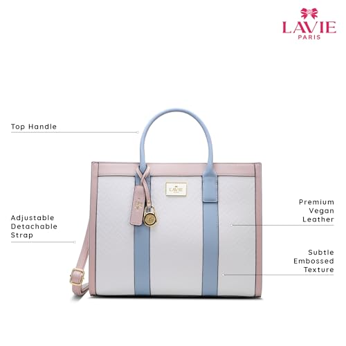 LAVIE PARIS Women's Eloise Large Box Satchel Bag | Satchel Handbag for Work | Ladies Purse | Stylish Shoulder Bag | Gift for Women