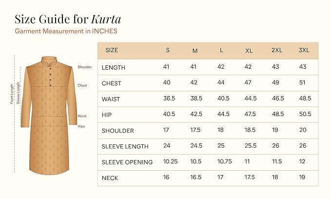 Manyavar Men's Pure Linen Solid Long Kurta(Yellow,L)