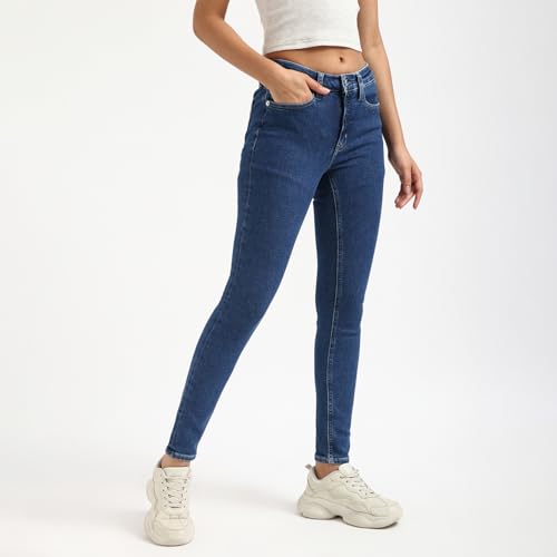 Calvin Klein Jeans Women's Skinny Jeans (J2240201A4_Blue