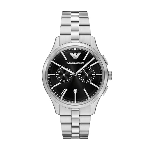 Emporio Armani Silver Quartz Stainless Steel Watch AR11691