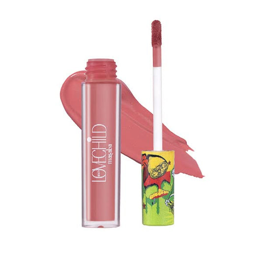LoveChild Masaba Meetha Jaljeera Lush-Matte Mauve Pink Lip Creme, 3ml