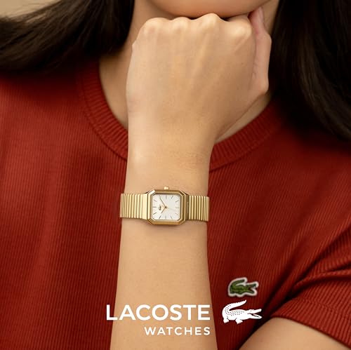 Lacoste Rene Qtz Basic White Rectangle Dial Women's Watch- 2001505