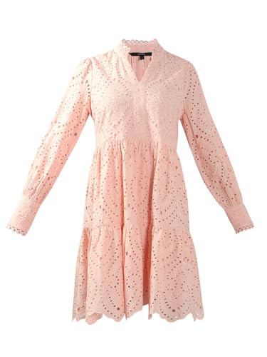 VERO MODA Women's Fit and Flare Pink Dress