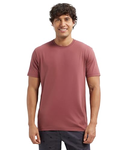 Jockey 2714 Men's Super Combed Cotton Rich Solid Round Neck Half Sleeve T-Shirt_Wild Ginger_XL