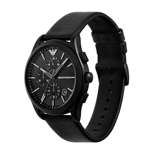 Emporio Armani Analog Black Dial Men's Watch-AR80070SET