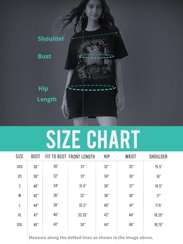 The Souled Store Nomad: Grace Women and Girls Short Sleeves Round Neck Black Abstract Printed Cotton Casual Everyday Mini Oversized T-Shirt Dress