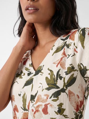 Max Women Floral Print Midi Dress(Multicolour_S)